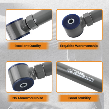 4X FRONT UPPER REAR LOWER CONTROL ARMS SET compatible for JEEP GRAND CHEROKEE WJ 1999-2004