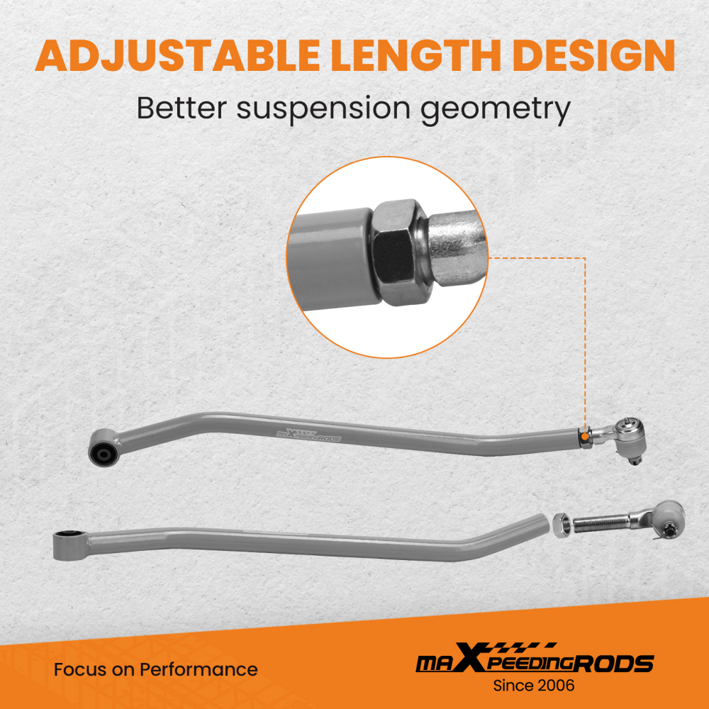 Kit Bras De Contrôle + Barre De Traction compatible pour Jeep Grand Cherokee XJ Wrangler TJ