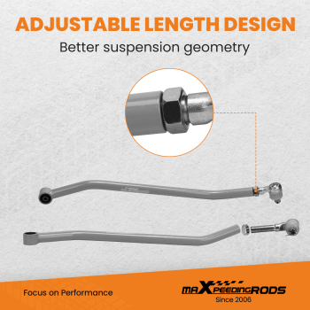 Kit Bras De Contrôle + Barre De Traction compatible pour Jeep Grand Cherokee XJ Wrangler TJ