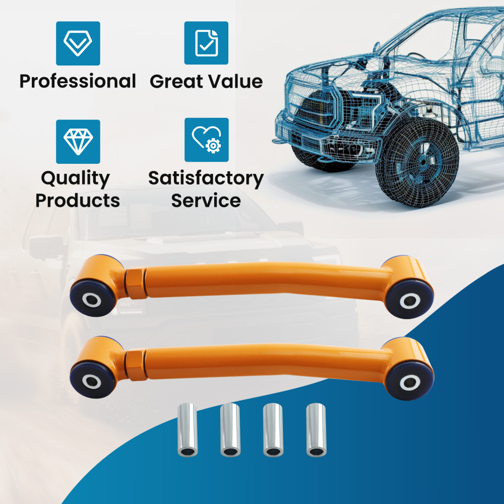 Front Lower Heavy Duty Adjustable Control Arm Set compatible for Jeep TJ-ZJ-XJ