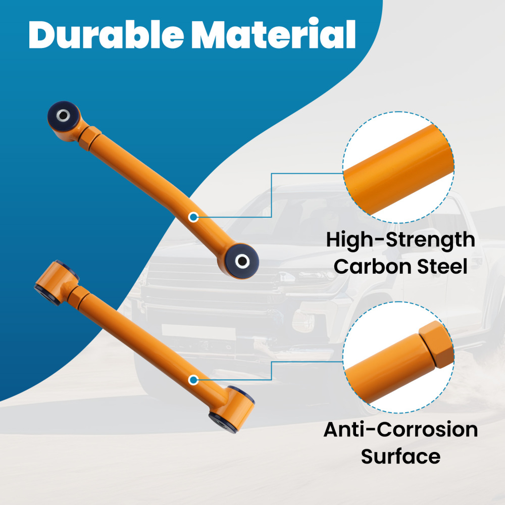 Front Lower Heavy Duty Adjustable Control Arm Set compatible for Jeep TJ-ZJ-XJ