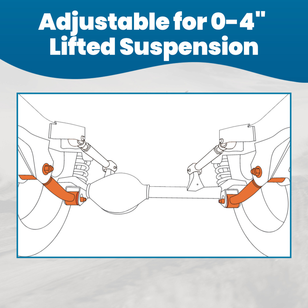 Front Lower Heavy Duty Adjustable Control Arm Set compatible for Jeep TJ-ZJ-XJ