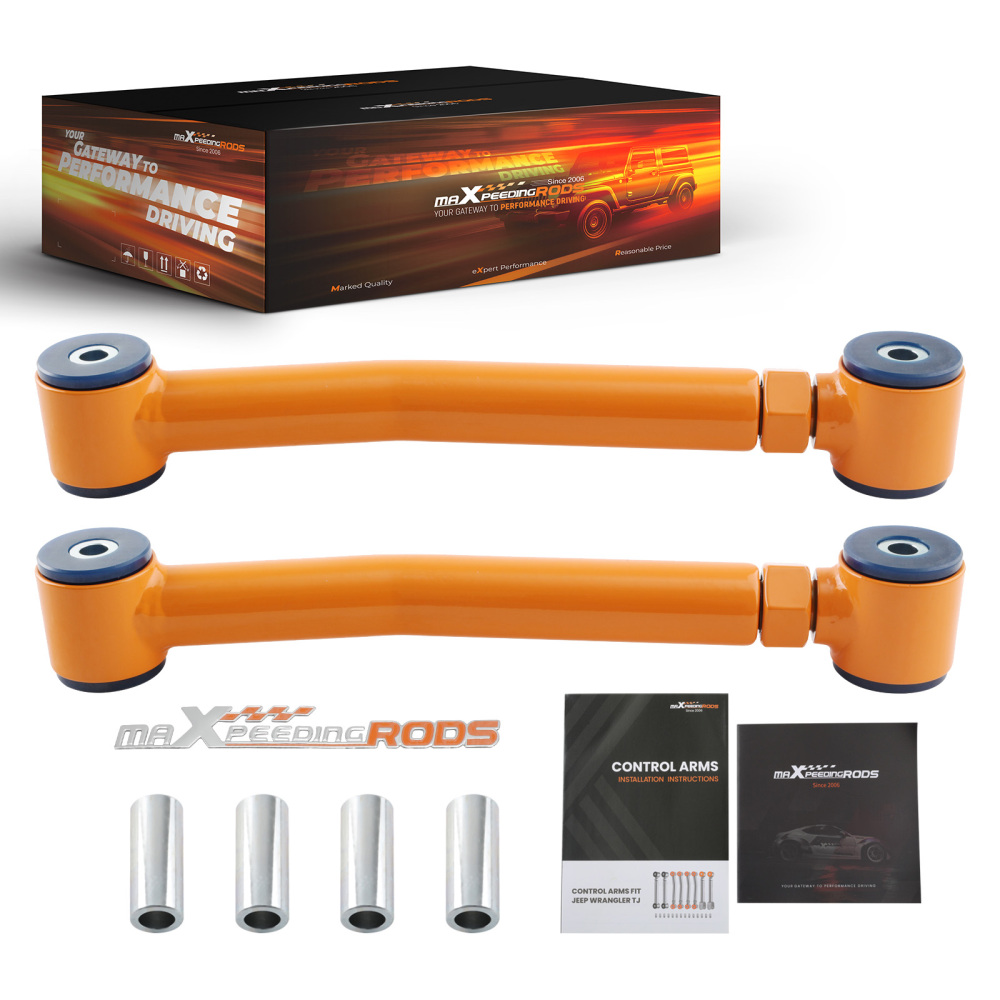 2 X Front Lower Heavy Duty Adjustable Control Arm Set compatible pour Jeep Grand Cherokee ZJ