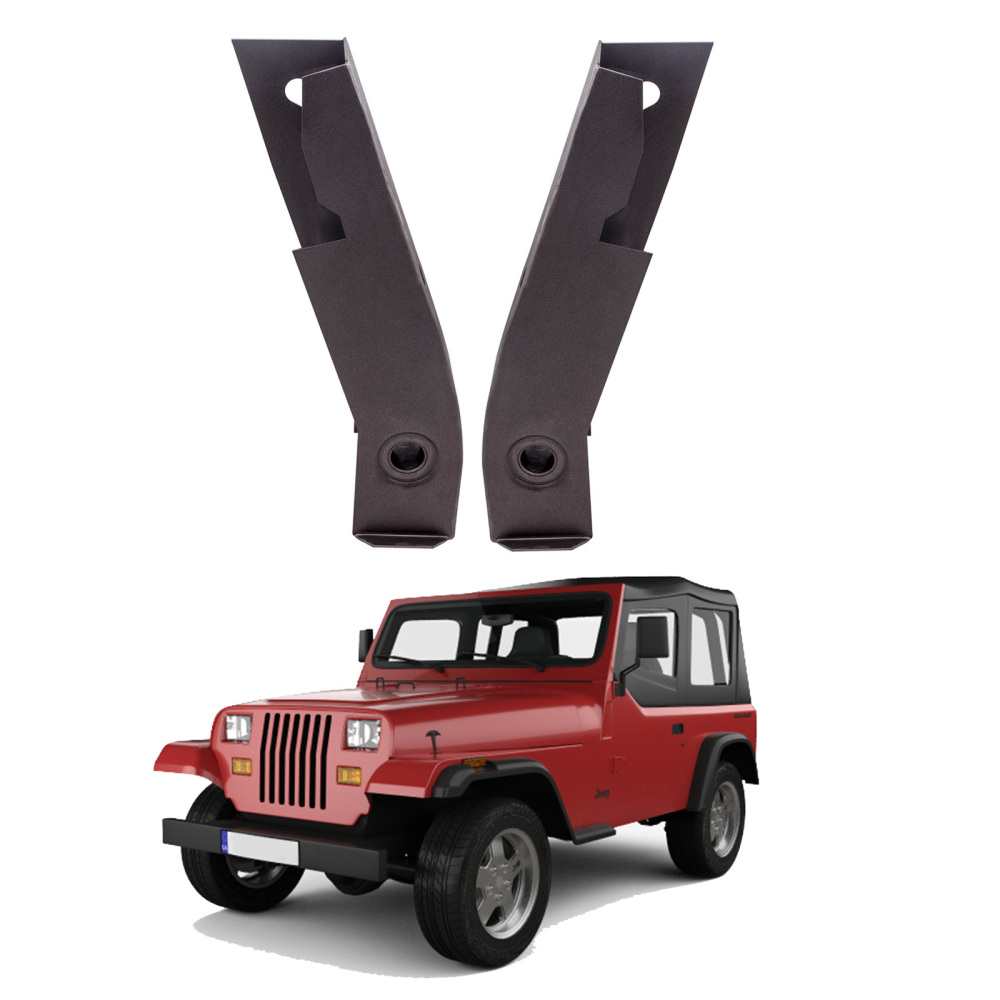 Left Right Rear Shackle Mount Frame Repair Kit Set compatible for Jeep Wrangler YJ 1987-1995 suspension arms
