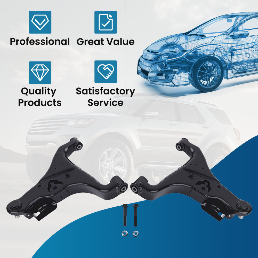 2x Front Lower Control Arm w/Ball Joints compatible for Nissan Armada Titan compatible for Infiniti QX56