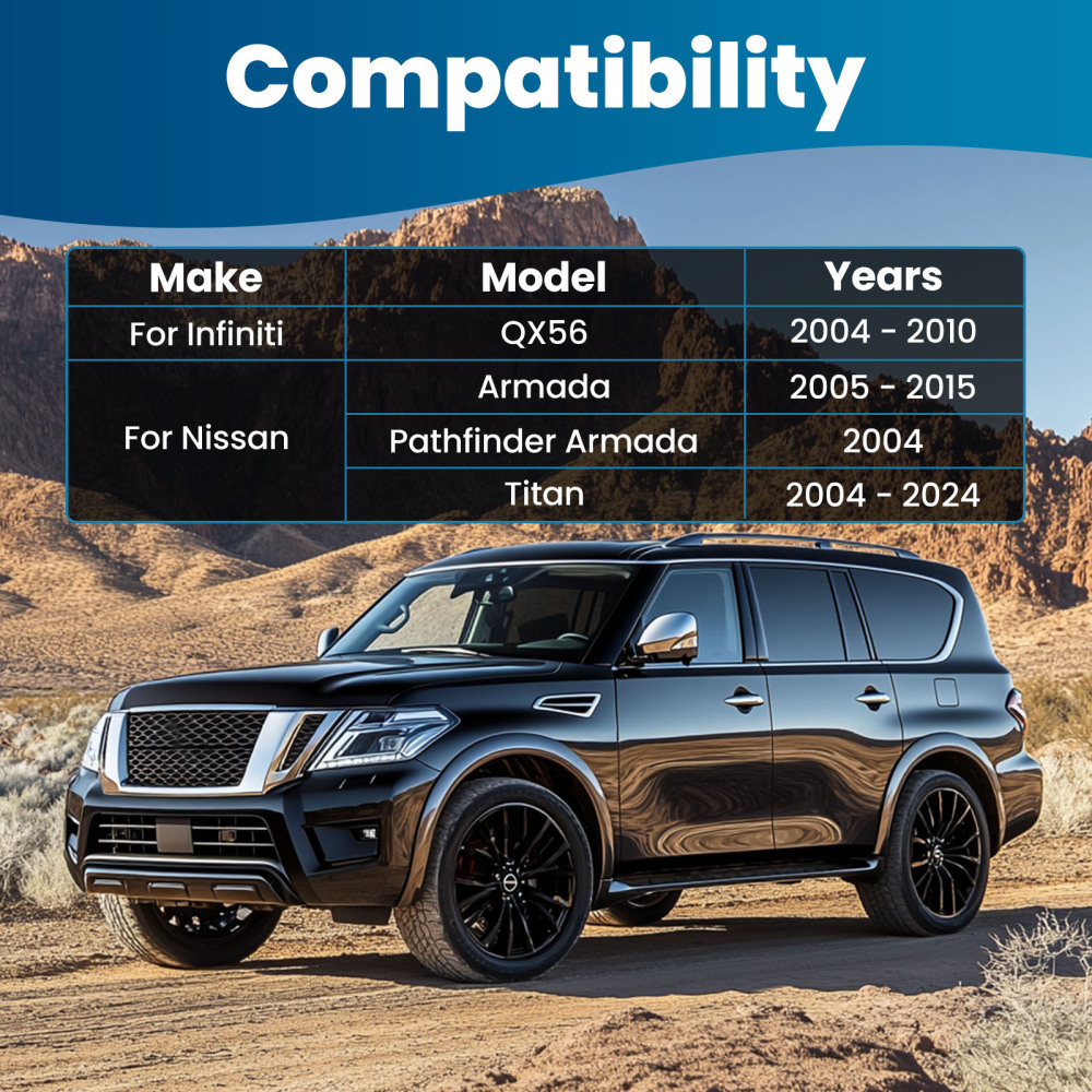 2x Front Lower Control Arm w/Ball Joints compatible for Nissan Armada Titan compatible for Infiniti QX56