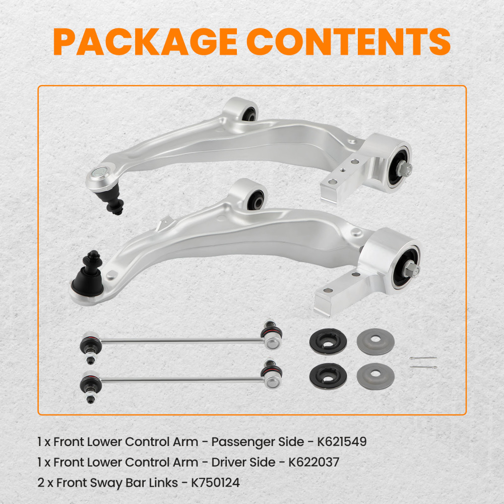 4x Front Lower Control Arm for 2007-2013 Acura MDX ZDX Suspension Kit Ball Joint