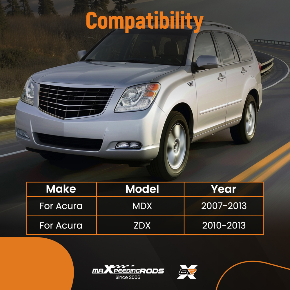 6x Front Lower Control Arms Sway Bar Tie Rods Kit for 2007-2013 Acura MDX ZDX