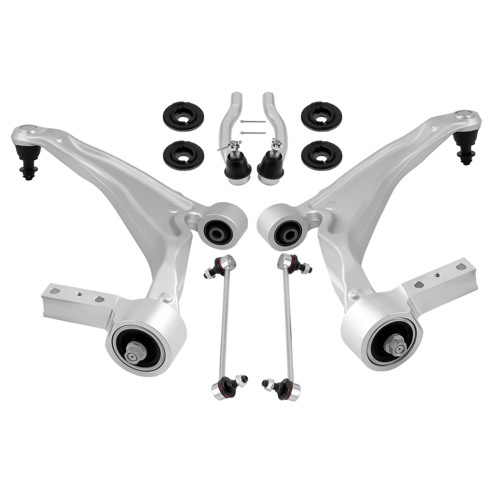6x Front Lower Control Arms Sway Bar Tie Rods Kit for 2007-2013 Acura MDX ZDX