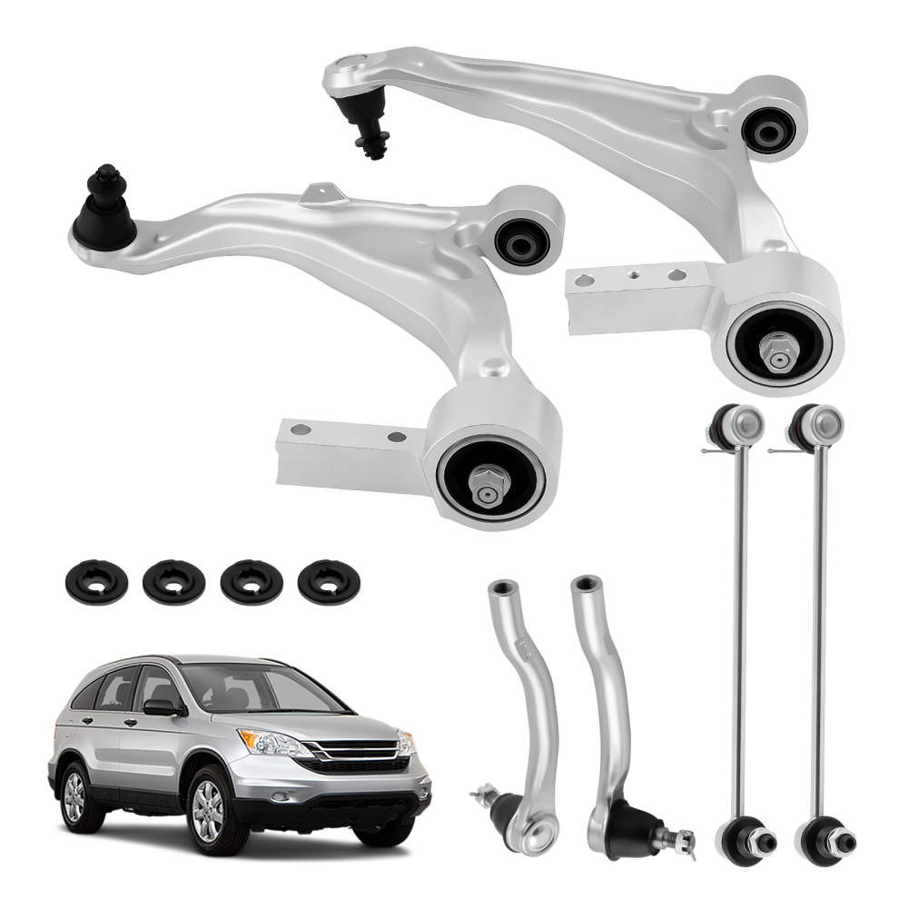 6x Front Lower Control Arms Sway Bar Tie Rods Kit for 2007-2013 Acura MDX ZDX