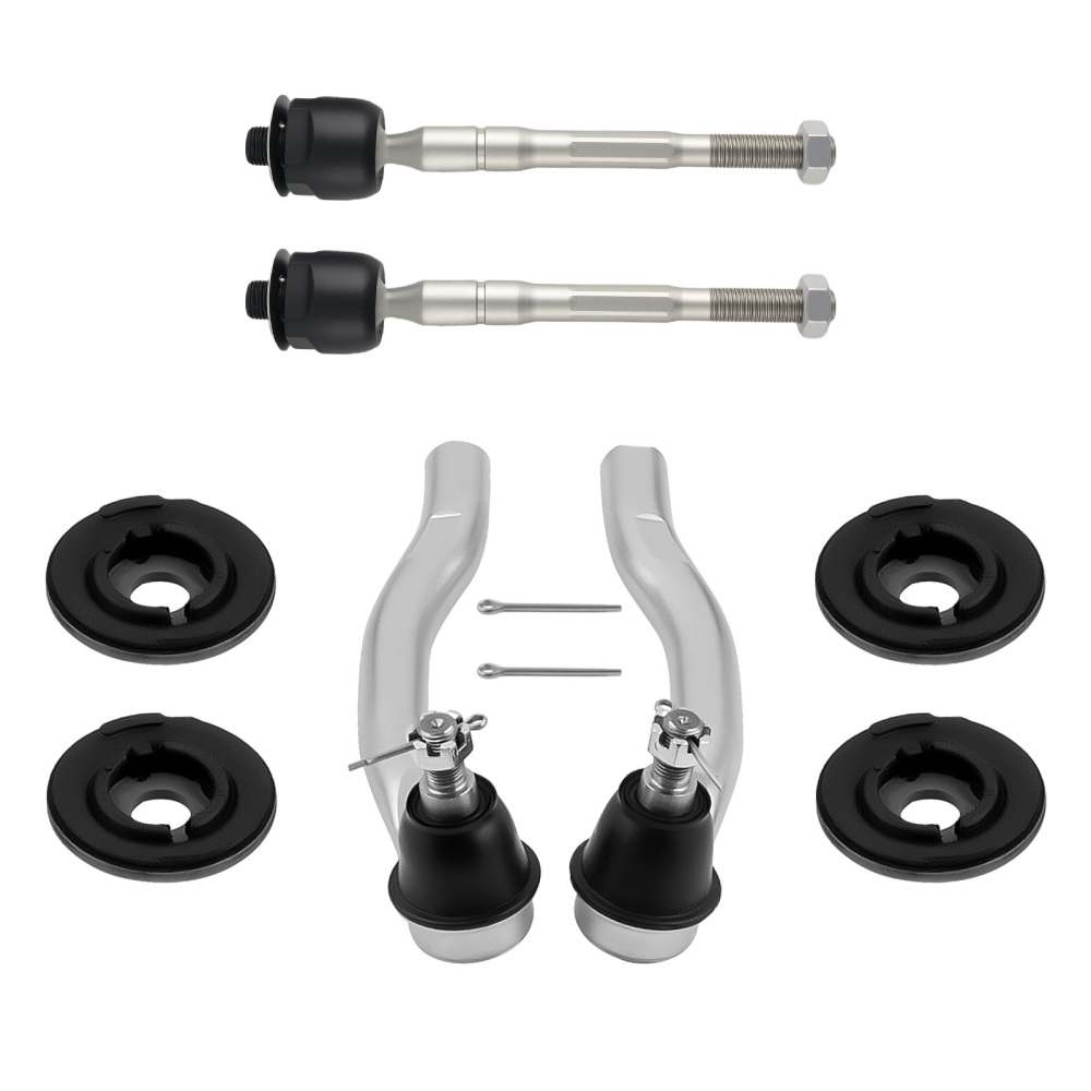 8pcs Front Lower Control Arms w/ Ball Joint Tie Rods Kit compatible for Acura MDX 2007-2013