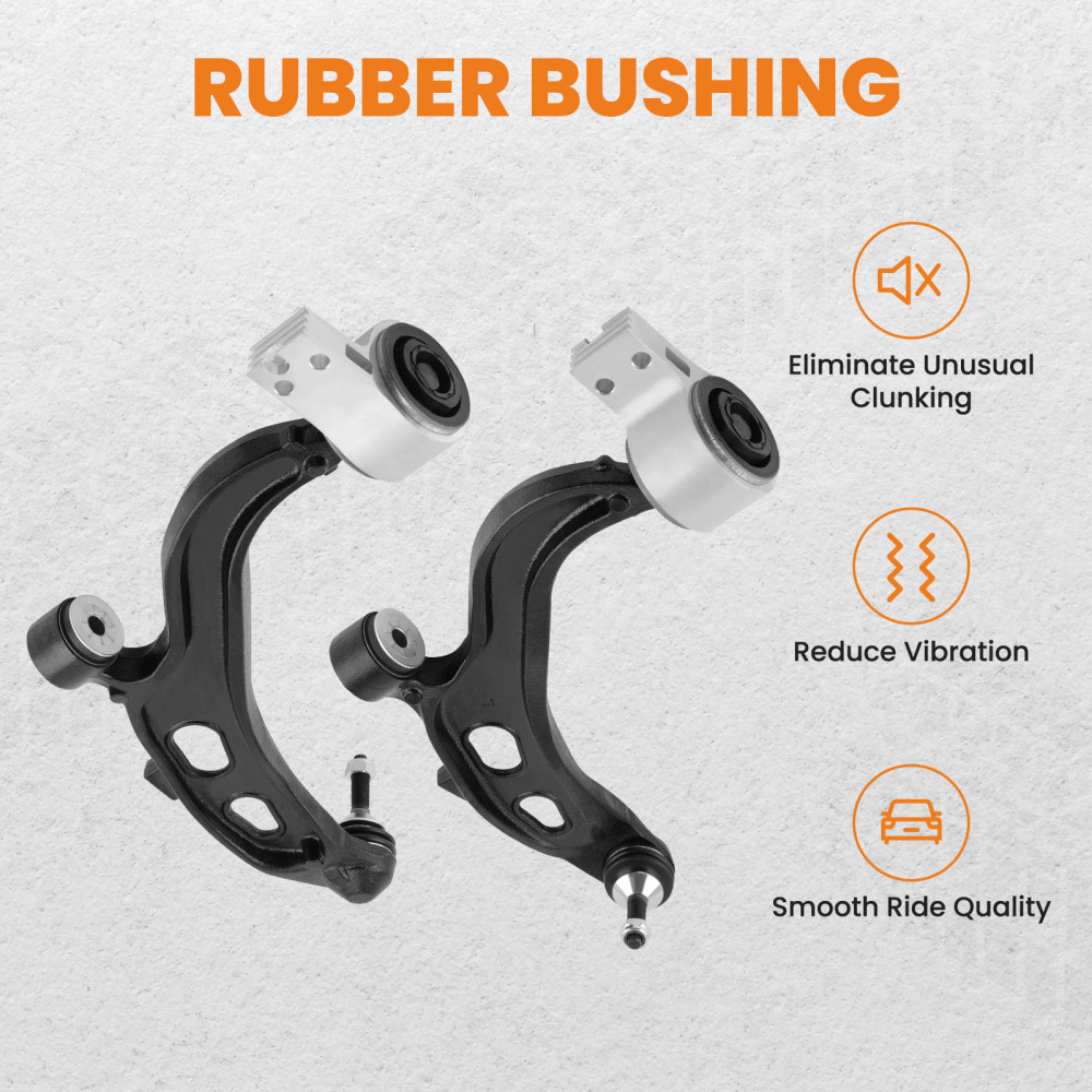 2pcs Front Lower Control Arm compatible for Ford Taurus 2013-2018 compatible for Lincoln MKS MKT 2013-2016