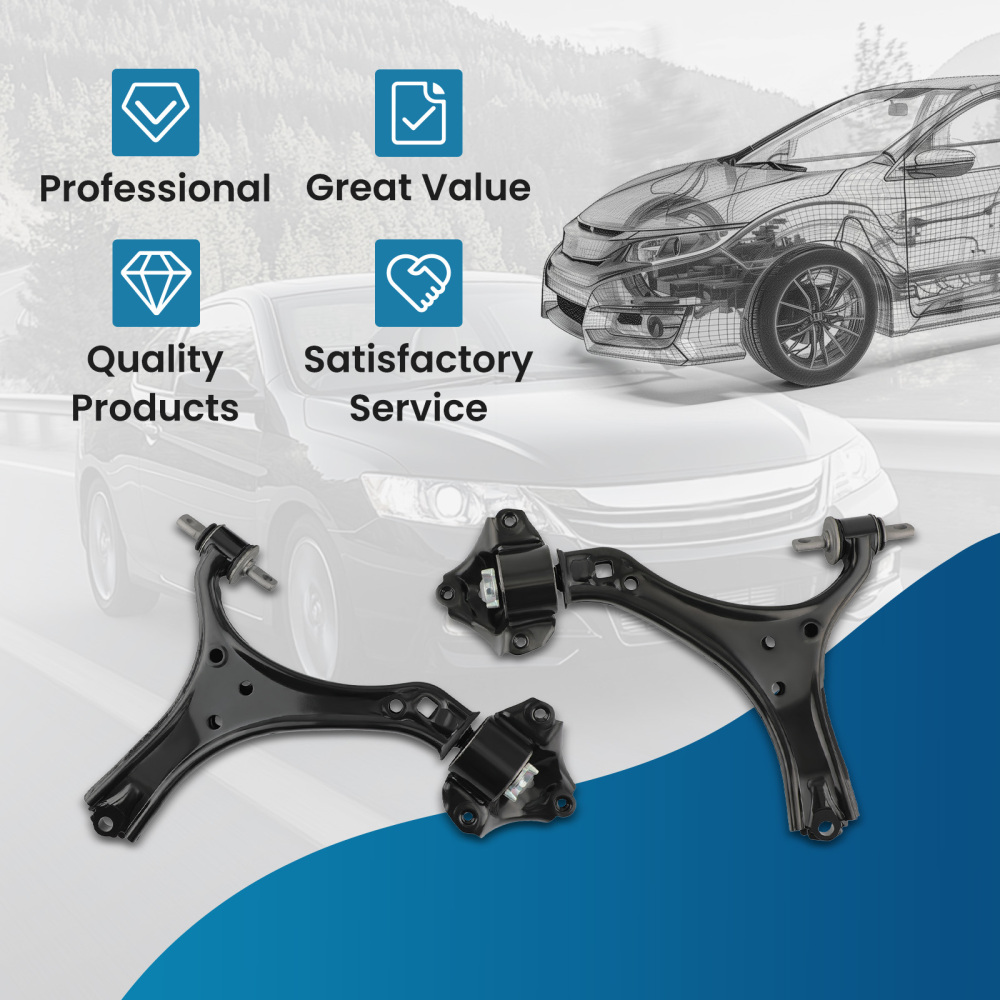 Front Lower Control Arms Left & Right for 2013 2014 2015-2017 compatible for Honda Accord TLX