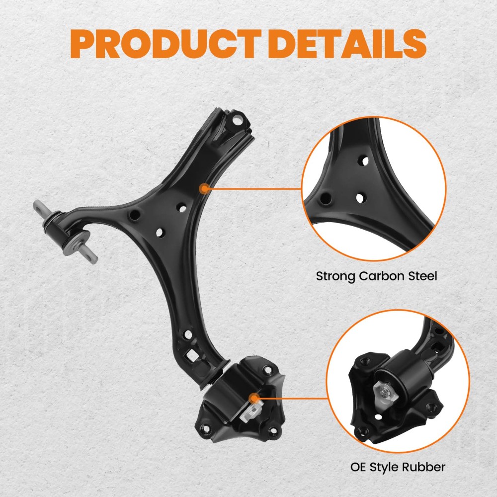 Front Lower Control Arms Left & Right for 2013 2014 2015-2017 compatible for Honda Accord TLX