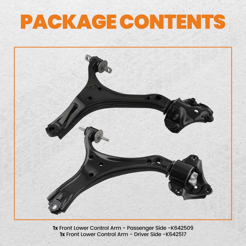 Front Lower Control Arms Left & Right for 2013 2014 2015-2017 compatible for Honda Accord TLX