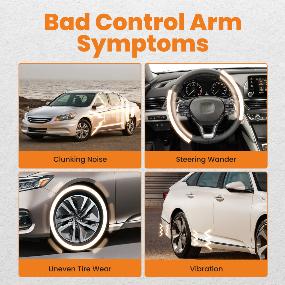 Front Lower Control Arms Left & Right for 2013 2014 2015-2017 compatible for Honda Accord TLX