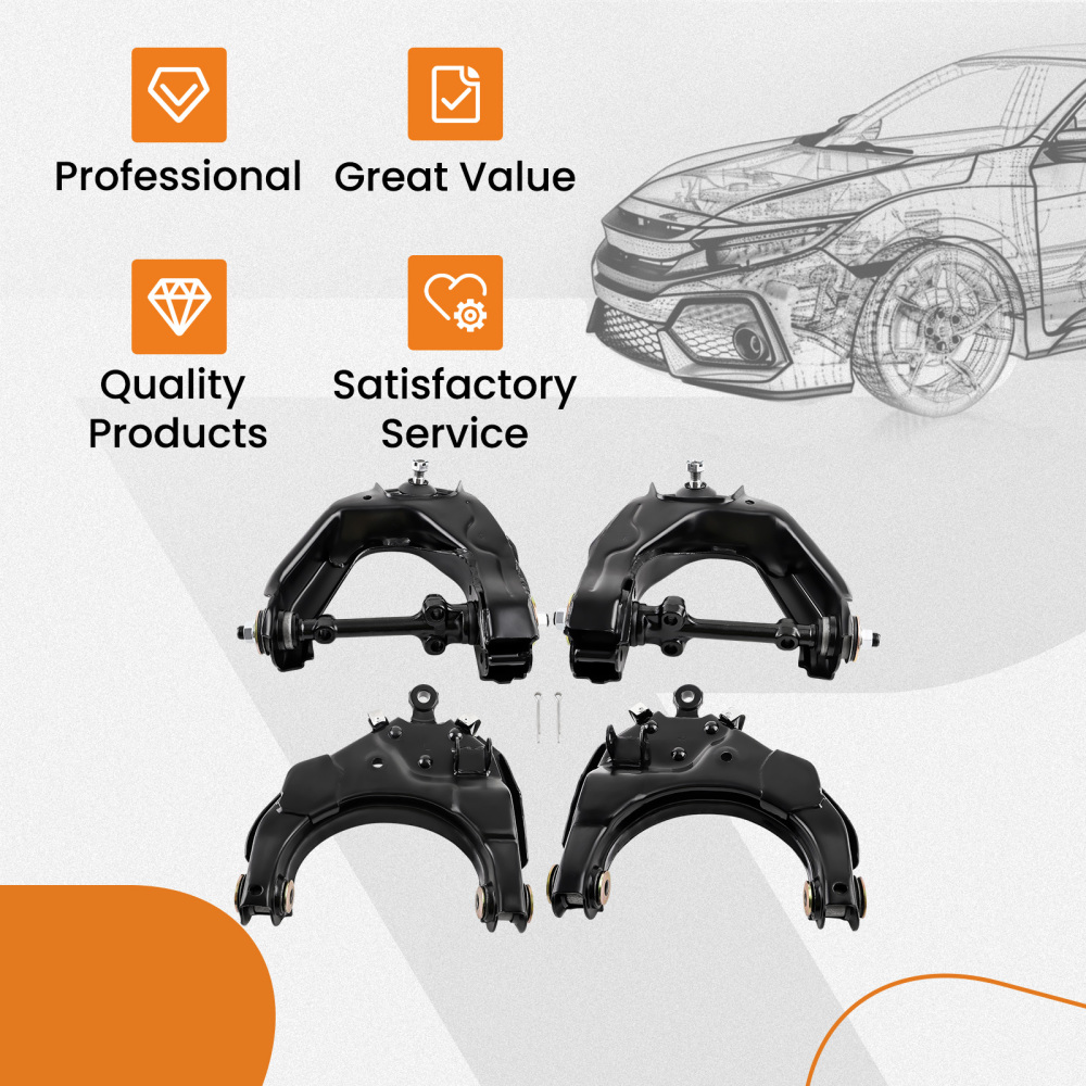 FRONT UPPER+LOWER CONTROL ARM SET compatible for TOYOTA HILUX IFS LN172 LN166 LN167 KZN165