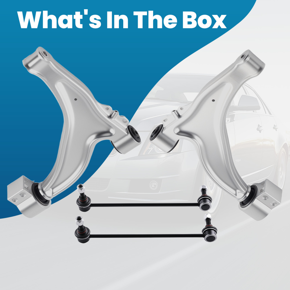 Front Lower Control Arms Sway Bar Links compatible for Buick LaCrosse Regal Cadillac XTS