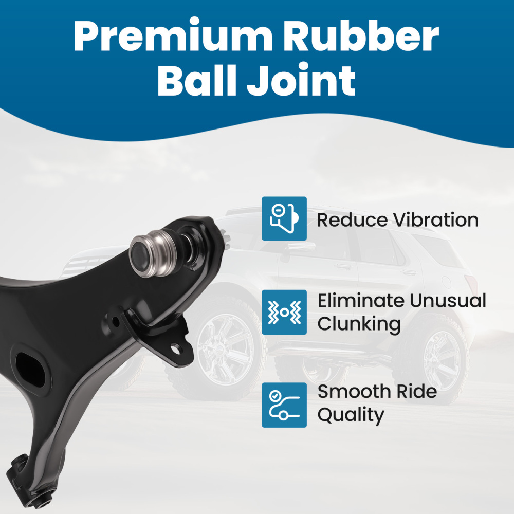 Front Lower Control Arms + Tie Rod Sway Bar Link compatible for Subaru Legacy Outback 05-09