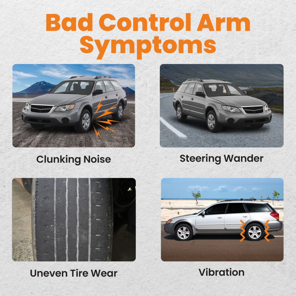 2x Front Lower Control Arm w/Ball Joint compatible for Subaru Legacy Outback 2005-2008 2009