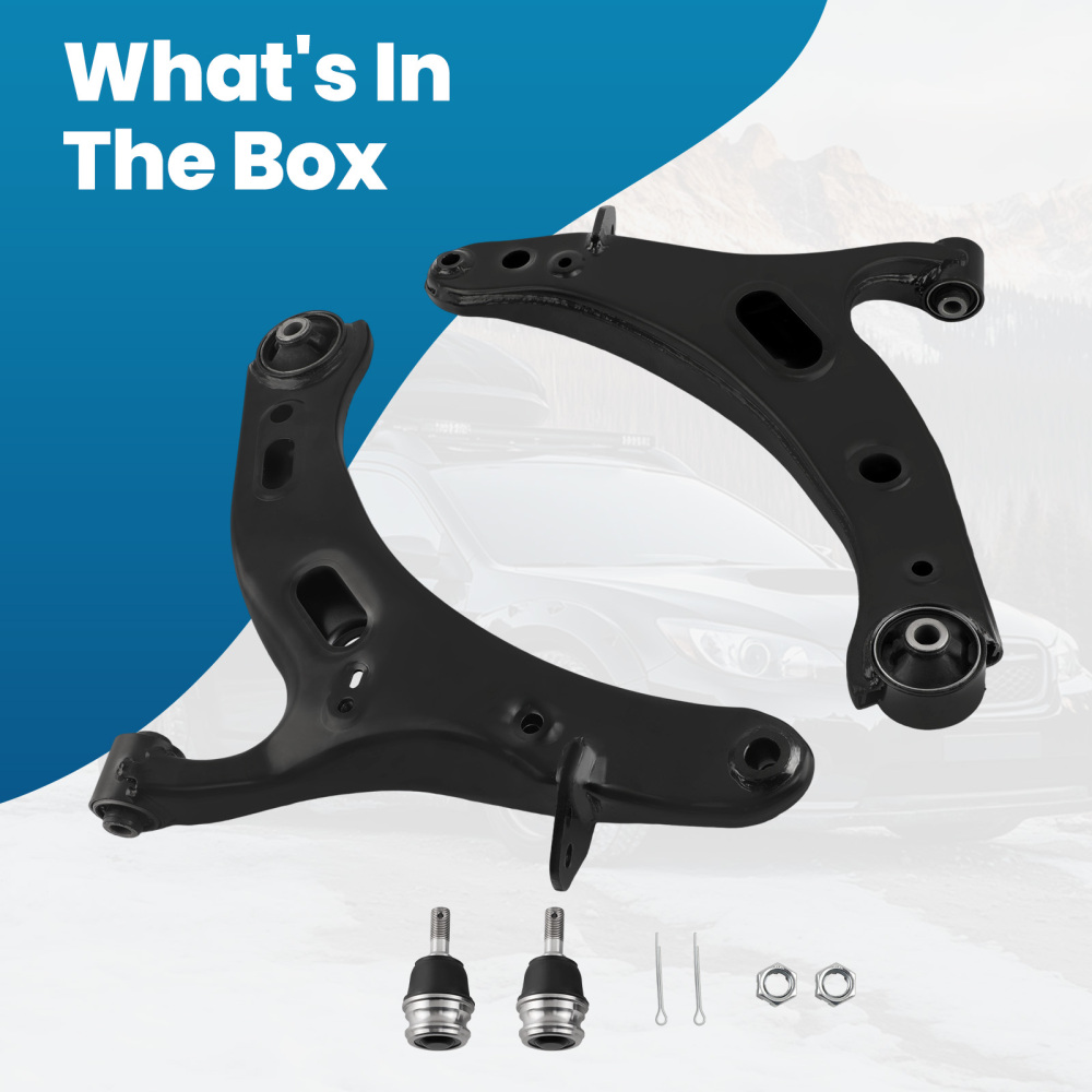 Pair Front Lower Control Arms w/Ball Joint compatible for Subaru Legacy Outback 2010-2014