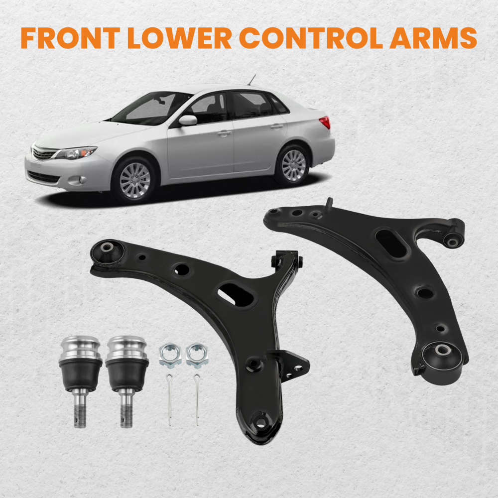 Pair Front Lower Control Arms w/Ball Joint compatible for Subaru Legacy Outback 2010-2014