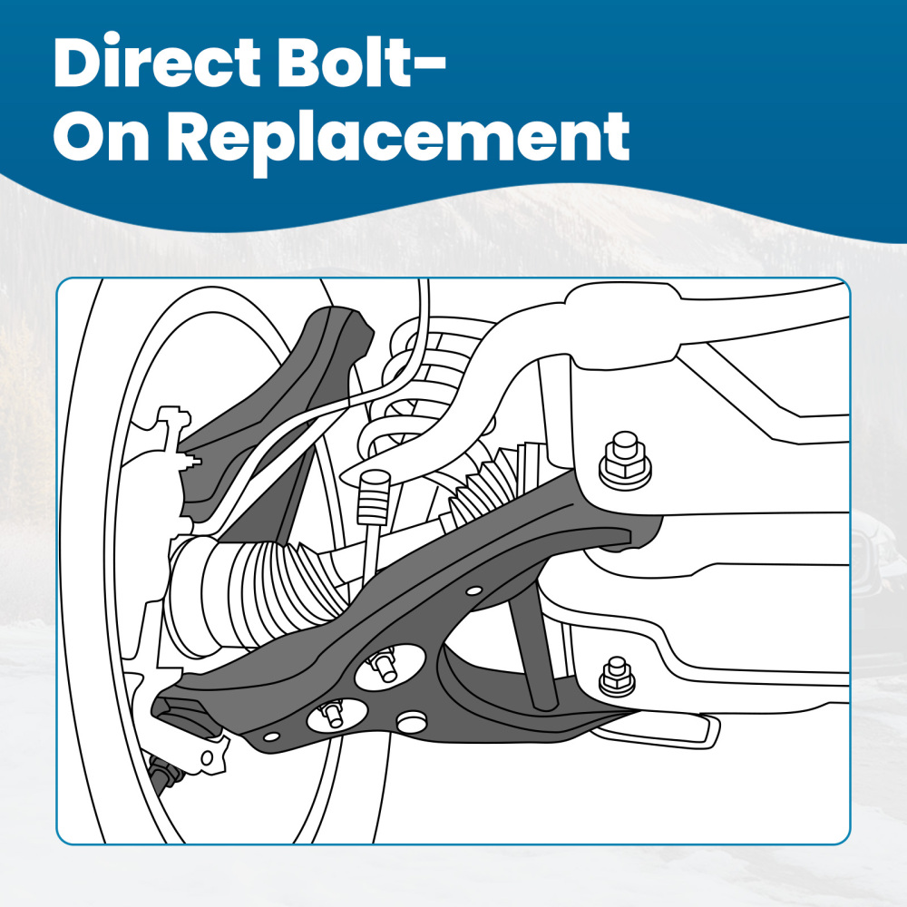 Pair Front Lower Control Arms w/Ball Joint compatible for Subaru Legacy Outback 2010-2014