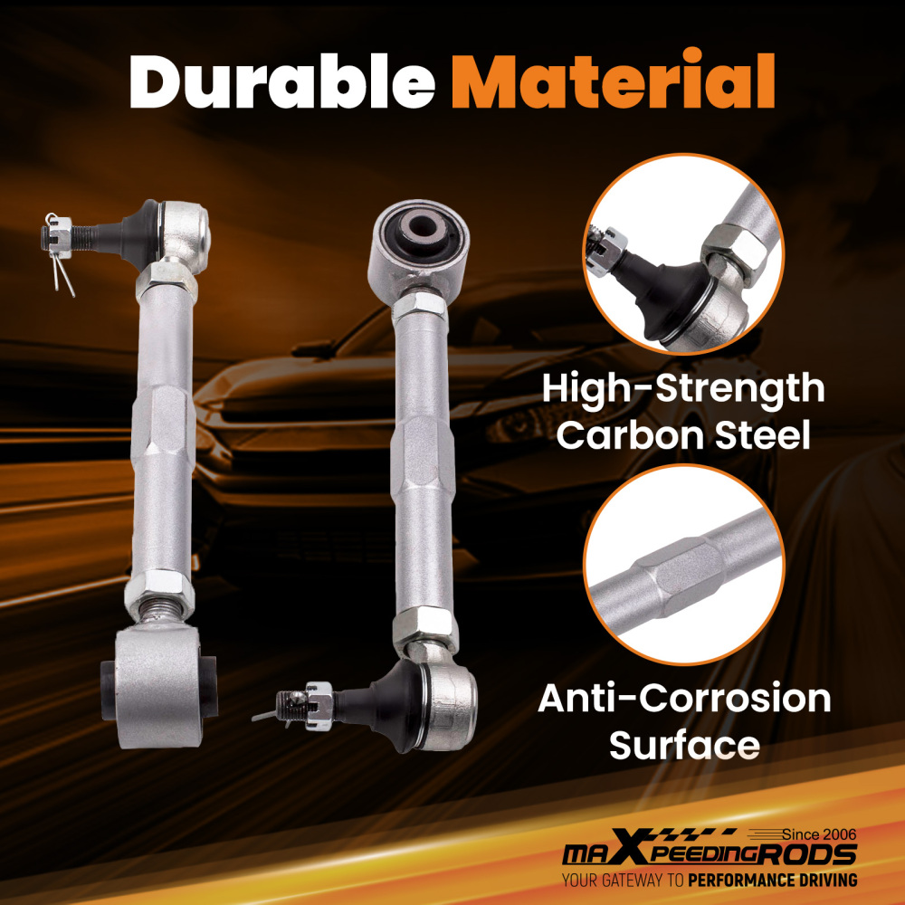 Compatible for Lexus IS300 GS300 GS400 GS430 2 Pcs Adjustable Rear Toe Control Arms Kits suspension arms