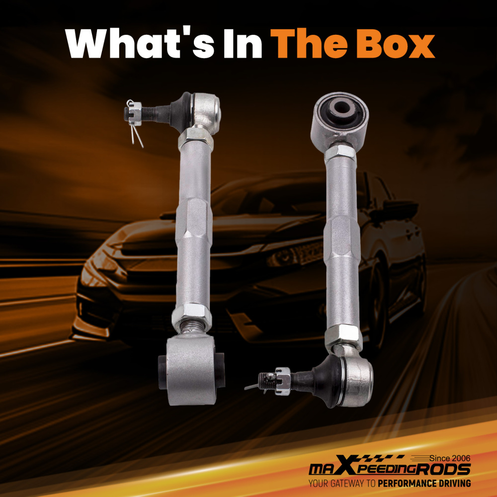 Compatible for Lexus IS300 GS300 GS400 GS430 2 Pcs Adjustable Rear Toe Control Arms Kits suspension arms