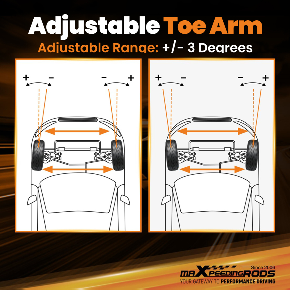 Compatible for Lexus IS300 GS300 GS400 GS430 2 Pcs Adjustable Rear Toe Control Arms Kits suspension arms