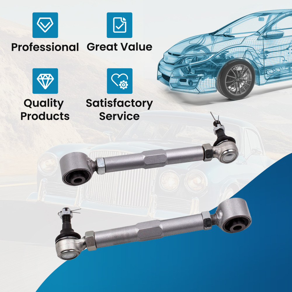 Compatible for Lexus IS300 GS300 GS400 GS430 Adjustable Rear Toe 2 Pcs Control Arms Kits suspension arms