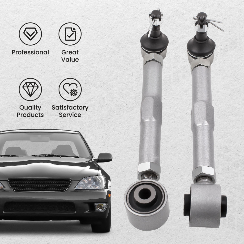 Compatible for Lexus IS300 GS300 GS400 GS430 Adjustable Rear Toe 2 Pcs Control Arms Kits suspension arms