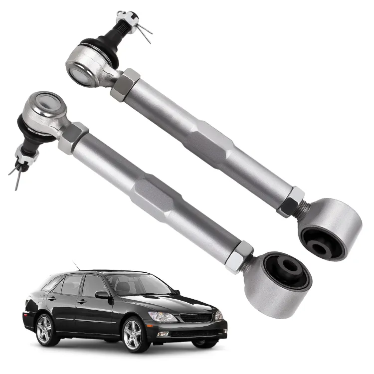 MaXpeedingrods Adjustable Rear Toe Control Arms Kit – Lexus IS300 GS300 GS400 GS430 (Gray)