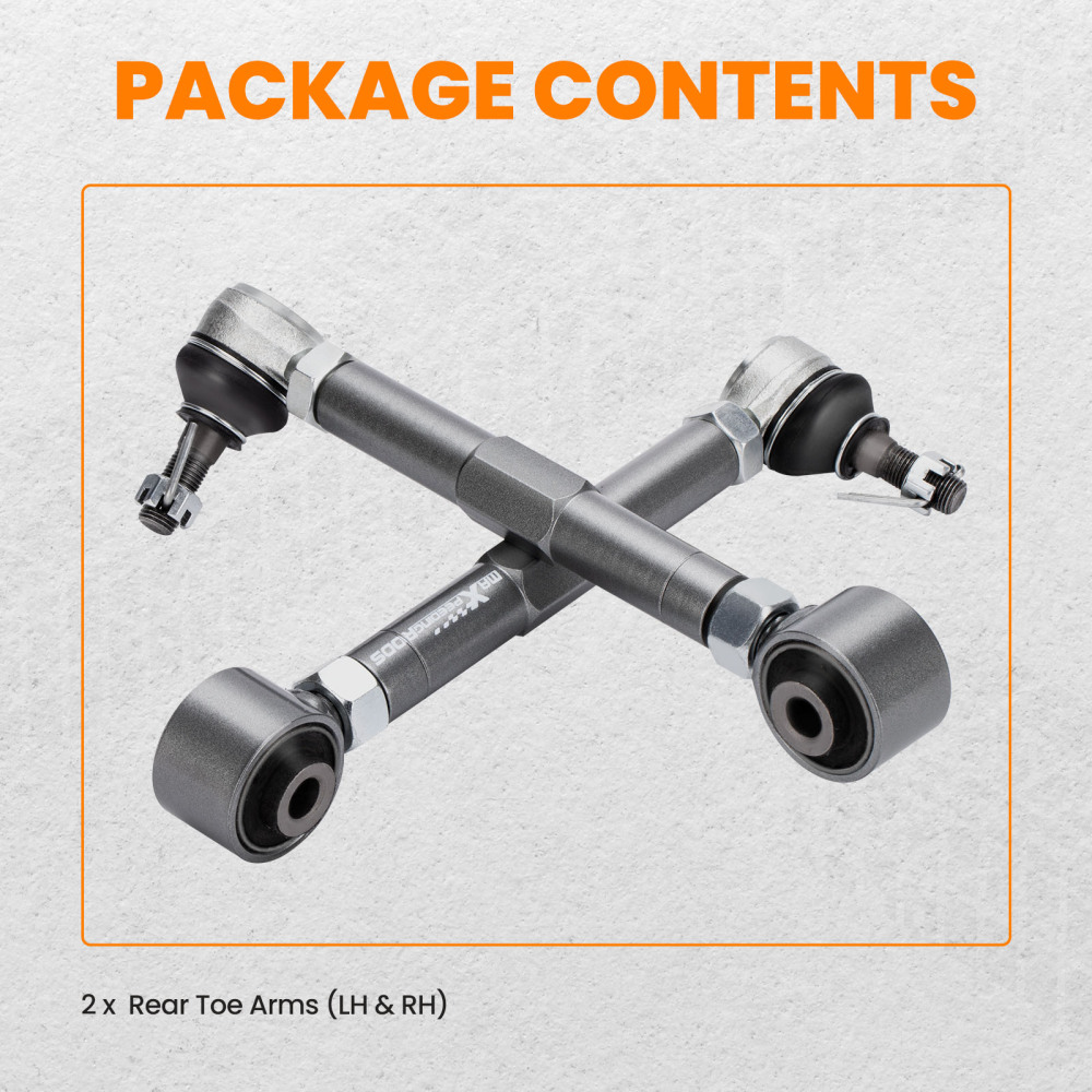 2x Adjustable Rear Toe Control Arms Kits compatible pour Lexus IS300 GS300 GS400 GS430 NEW