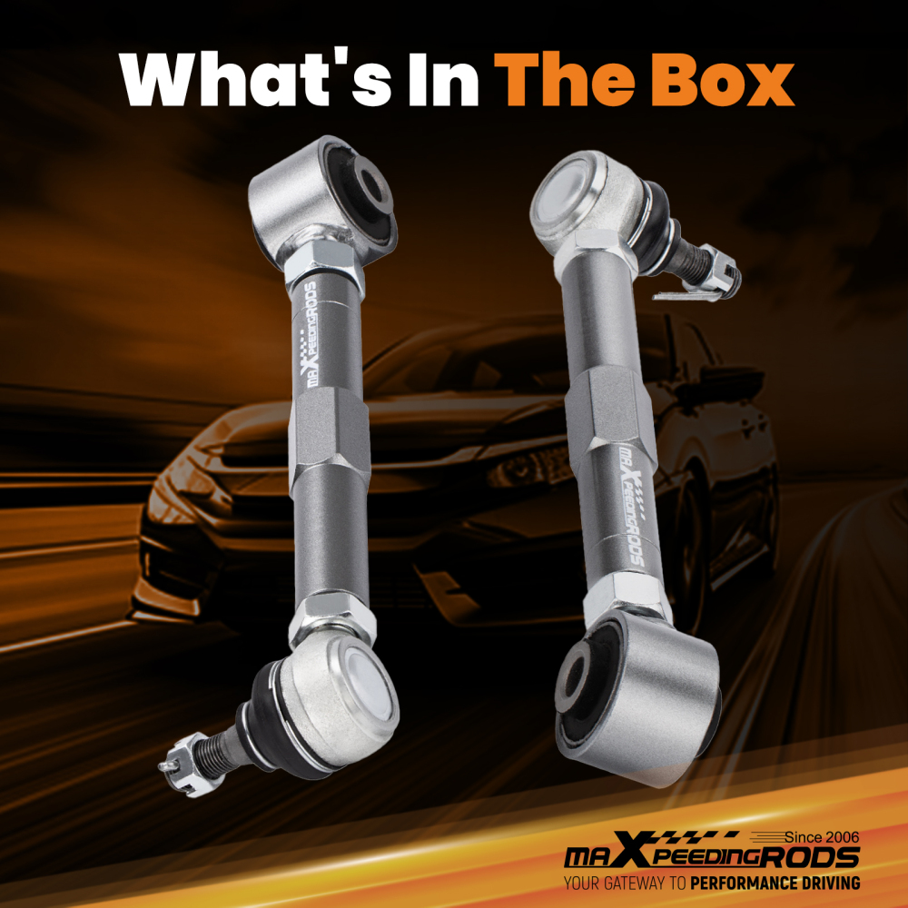 Heavy Duty 2 Pcs Adjustable Rear Toe Control Arms compatible for Lexus GS300 IS300 GS400