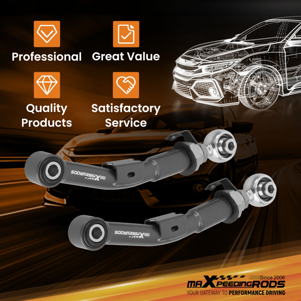 Rear Upper Adjustable Camber Arms compatible for Lexus GS350 GS200t GS450h IS350 2013-2023