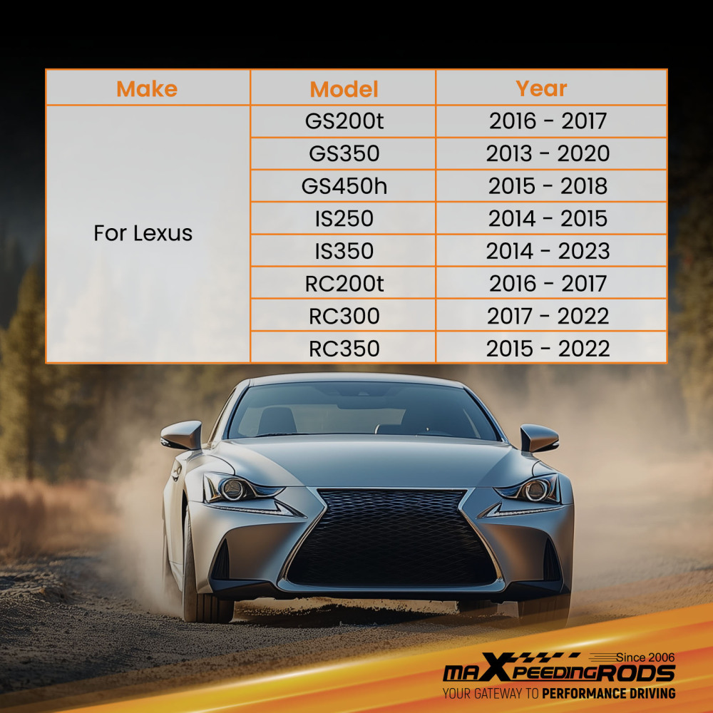 Rear Upper Adjustable Camber Arms compatible for Lexus GS350 GS200t GS450h IS350 2013-2023