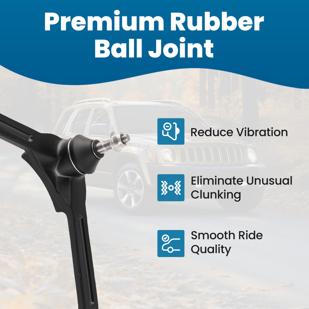 2pc Front Upper Control Arm Kit compatible for Jeep Liberty 2002 2003 2004 2005 2006 2007