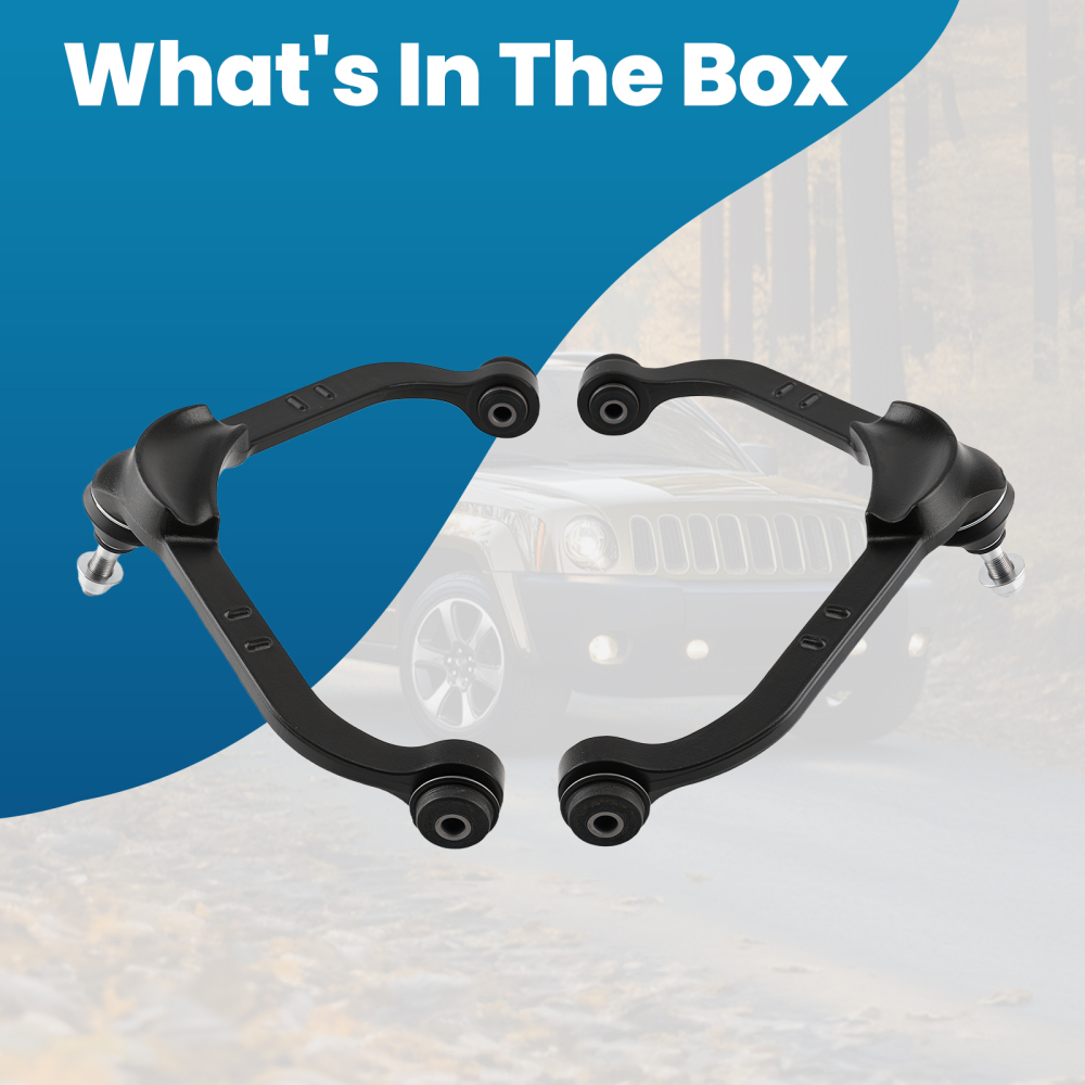 2pc Front Upper Control Arm Kit compatible for Jeep Liberty 2002 2003 2004 2005 2006 2007