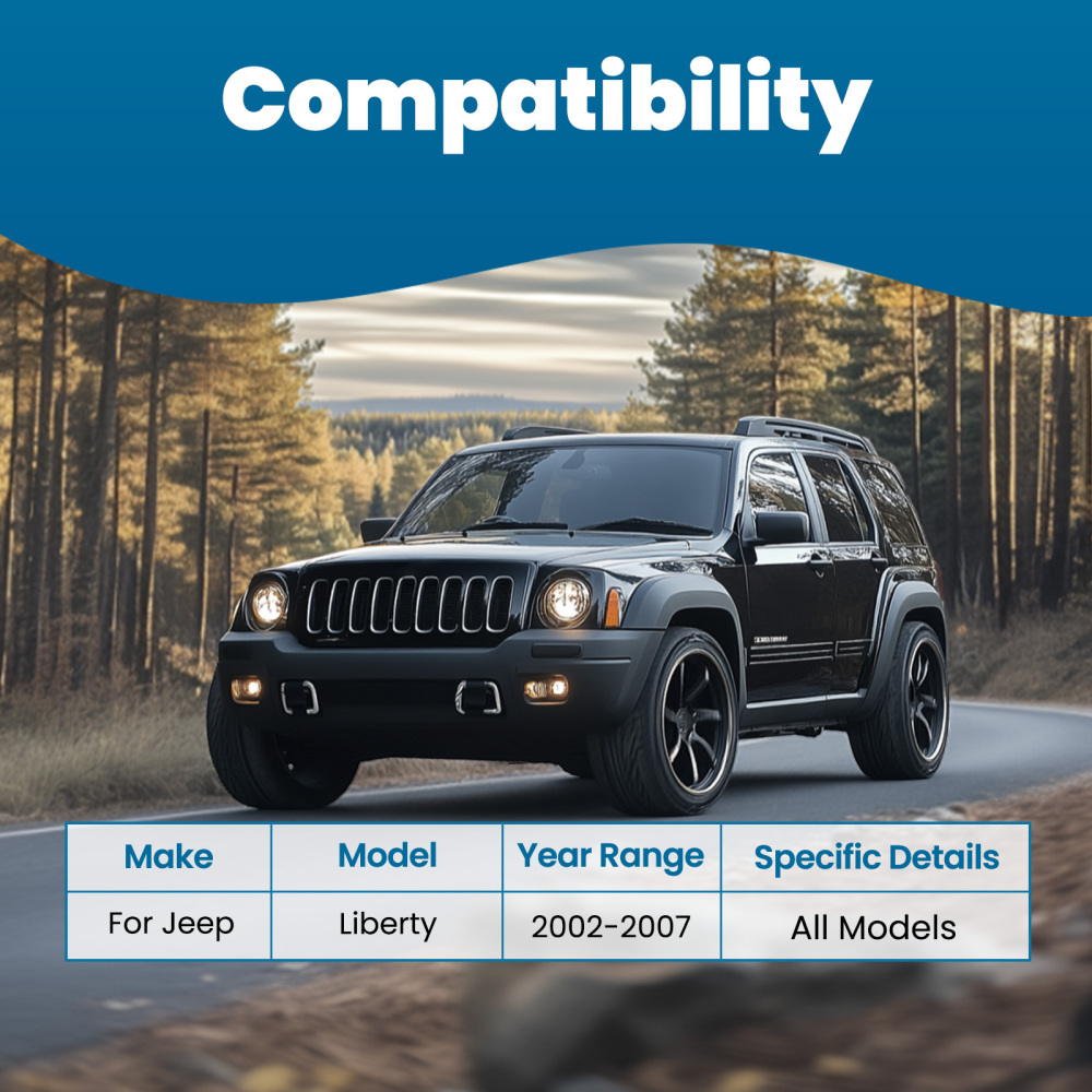 2pc Front Upper Control Arm Kit compatible for Jeep Liberty 2002 2003 2004 2005 2006 2007