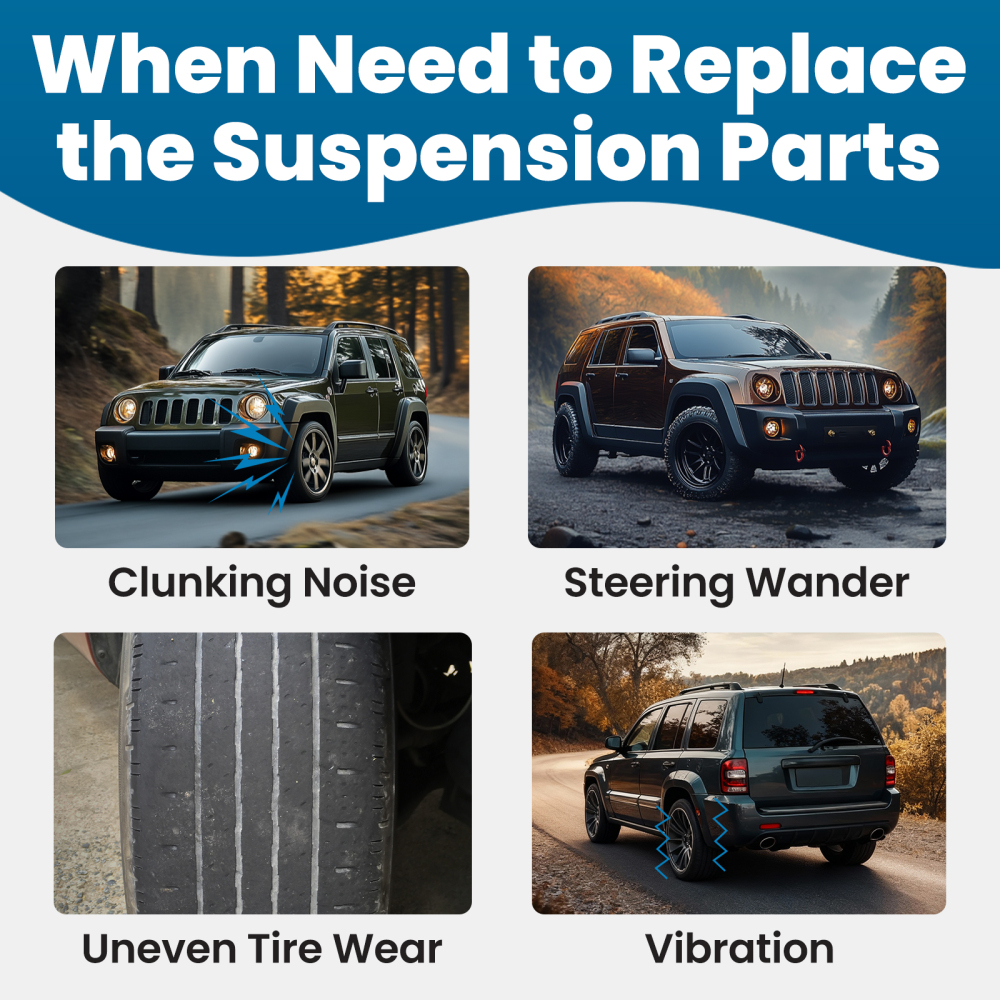 2pc Front Upper Control Arm Kit compatible for Jeep Liberty 2002 2003 2004 2005 2006 2007