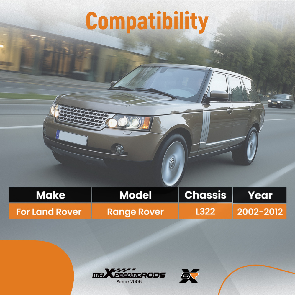 New Front UpperLower Track Control Arm Kit compatible for Range Rover L322 2002-2012