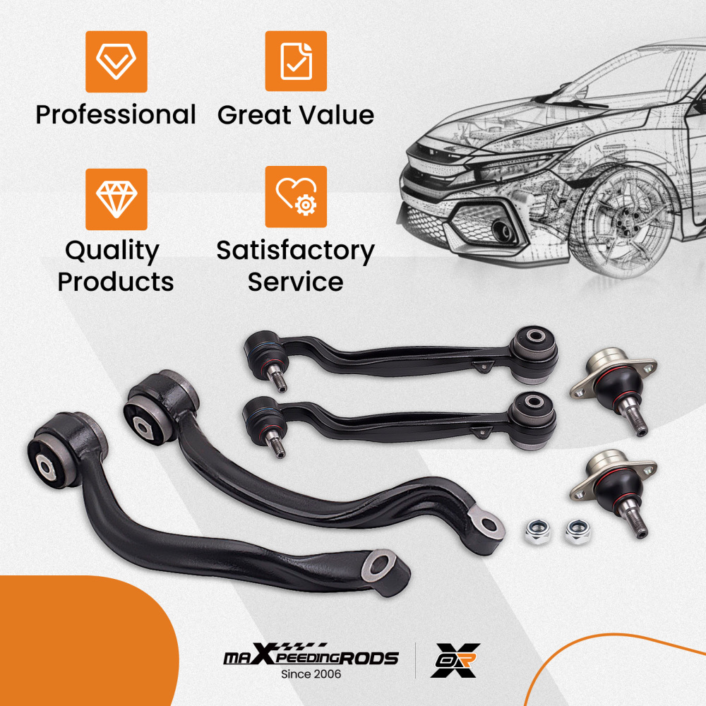 New Front UpperLower Track Control Arm Kit compatible for Range Rover L322 2002-2012