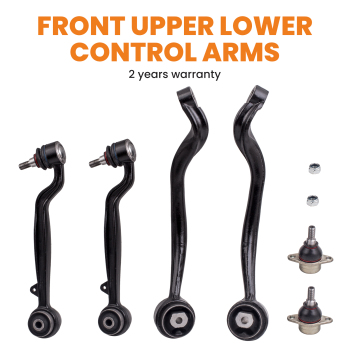 New Front Upper & Lower Track Control Arm Kit compatible for Range Rover L322 2002-2012