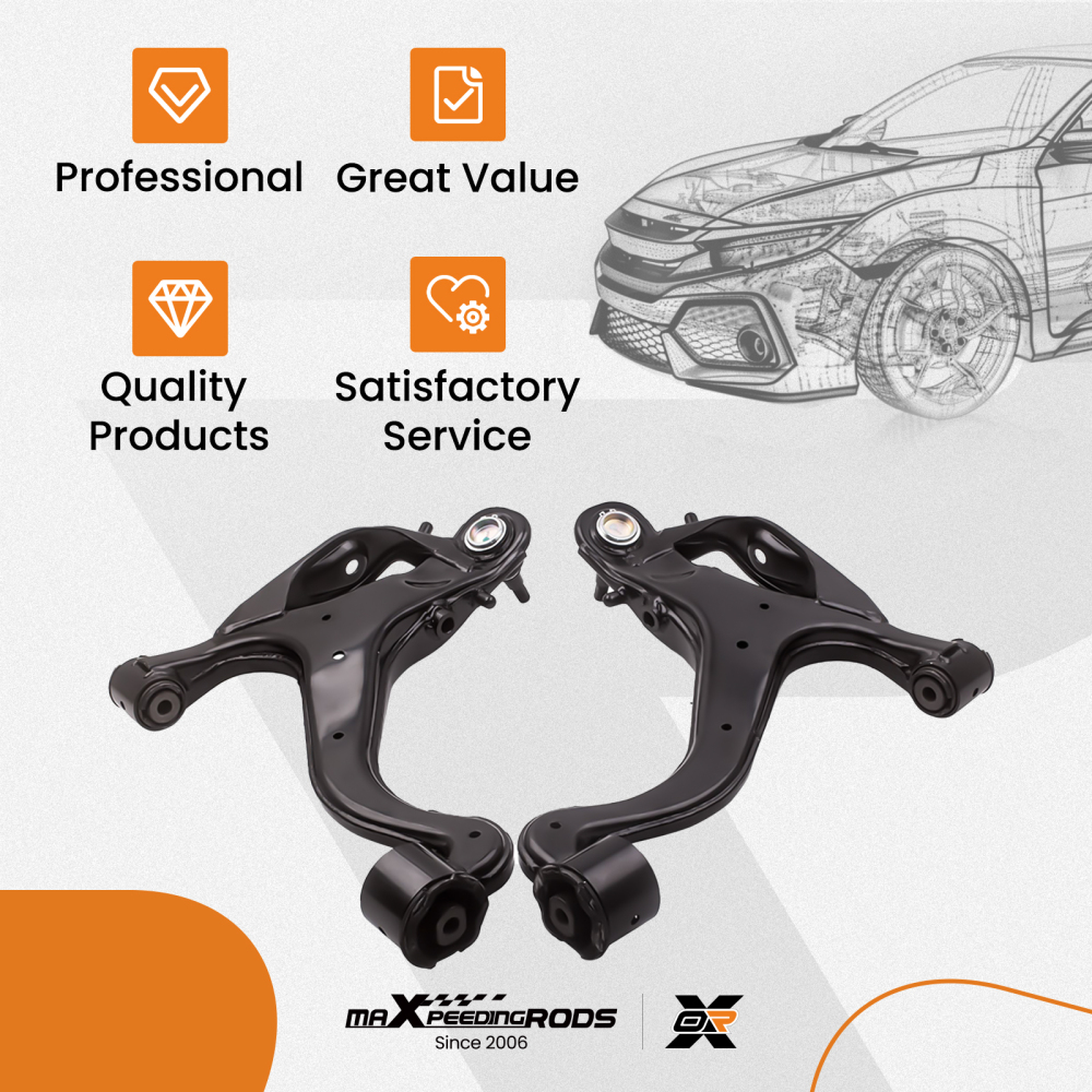 2X FRONT LOWER LEFT RIGHT SUSPENSION CONTROL ARM compatible for RANGE ROVER SPORT 2005-2013