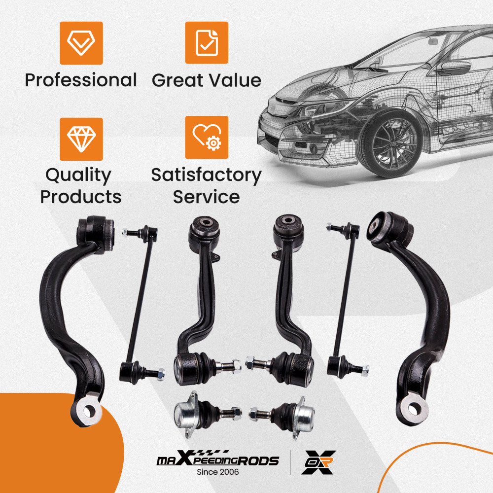 FRONT SUSPENSION CONTROL ARMS BALL JOINTS compatible for LAND ROVER RANGE ROVER L322 03-12