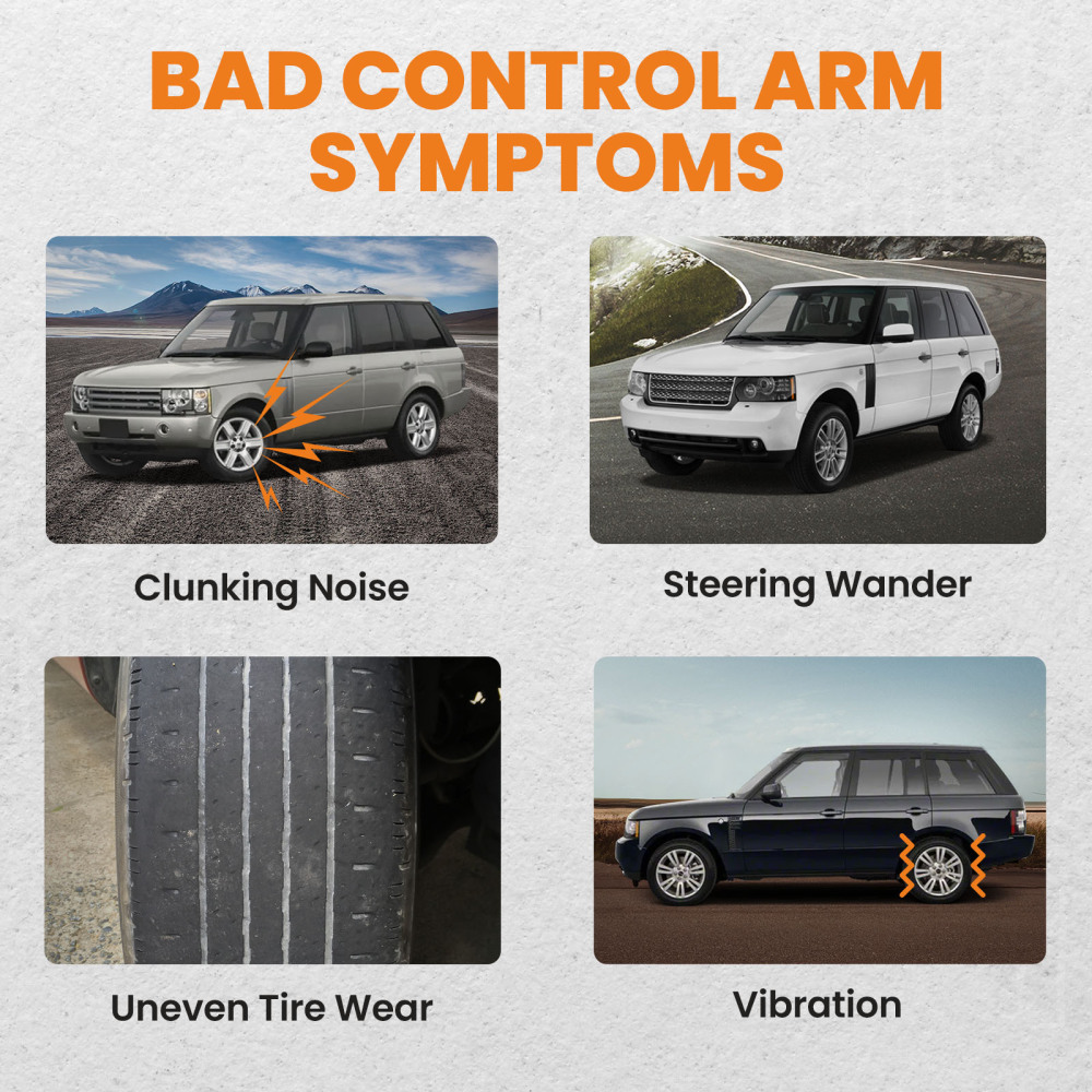 8 Pieces Kit Bras De Suspension compatible pour Land Rover Range compatible pour Rover III LM L322 4x4