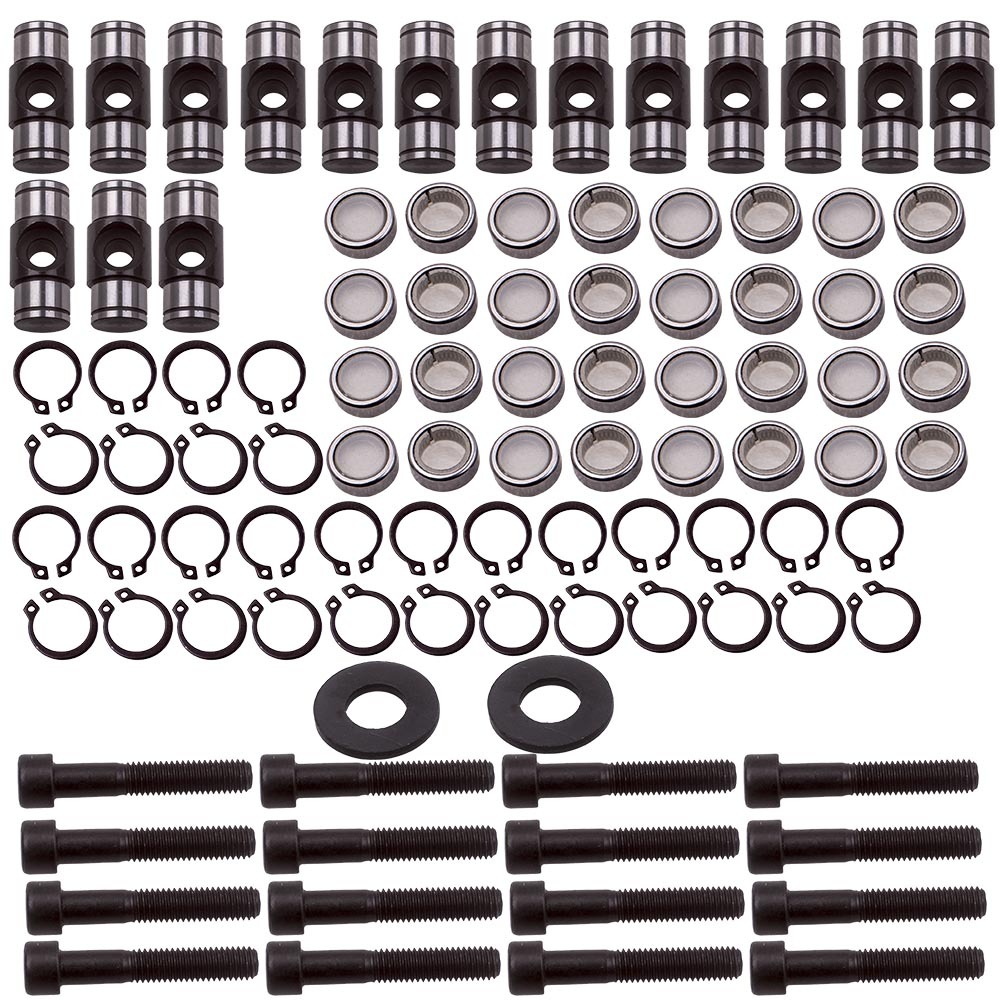 Compatible for Cadillac 4.8L 5.3L 5.7L 6.0L 6.2L Engine Rocker Arm Trunion Kit w/Big Clips