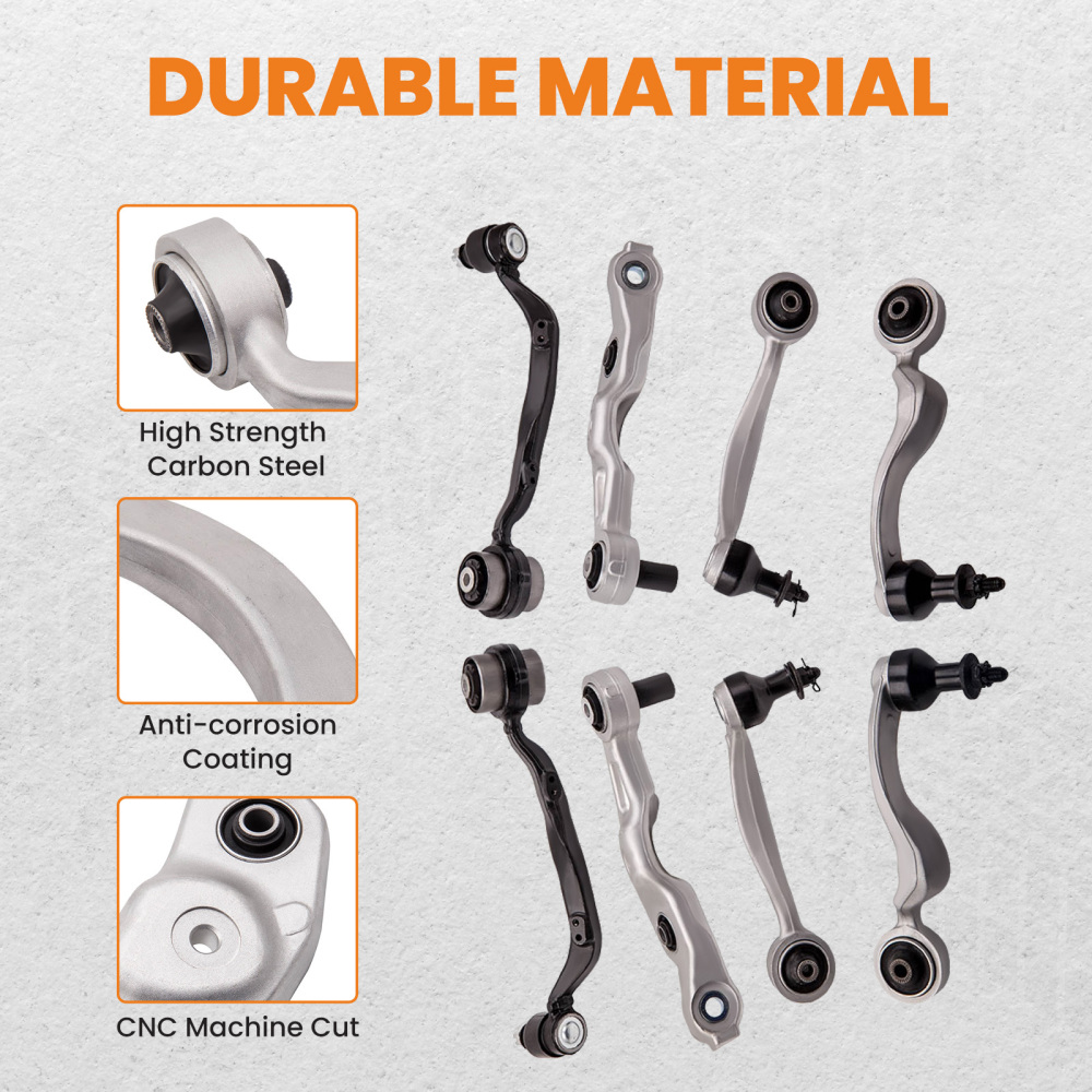 8 Pcs Front Upper Driver and Passenger compatible for Lexus LS460 RWD Models 2007-2008