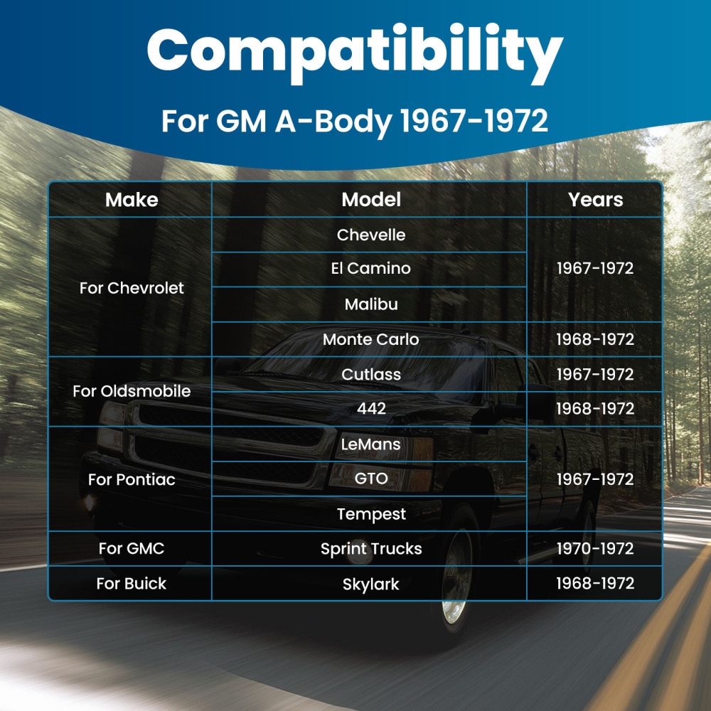 Adjustable Rear Control Trailing Arms compatible for A Body 67-72 compatible for Chevelle Cutlass